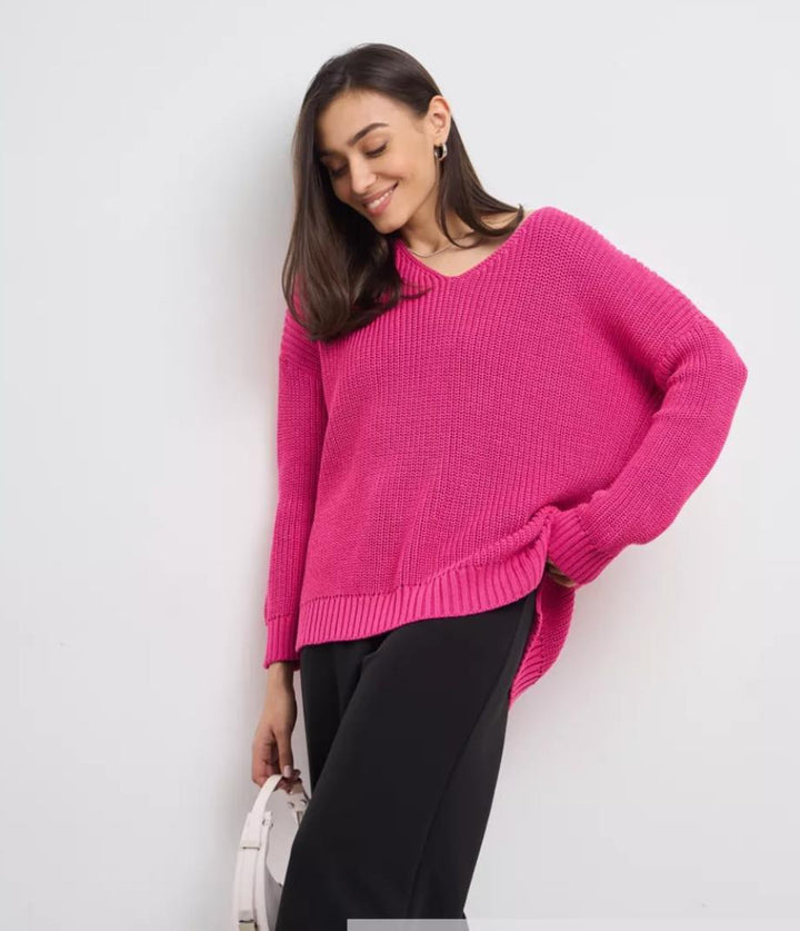 Damer oversized stickad tröja Eva Jonsson-Eva Jonsson