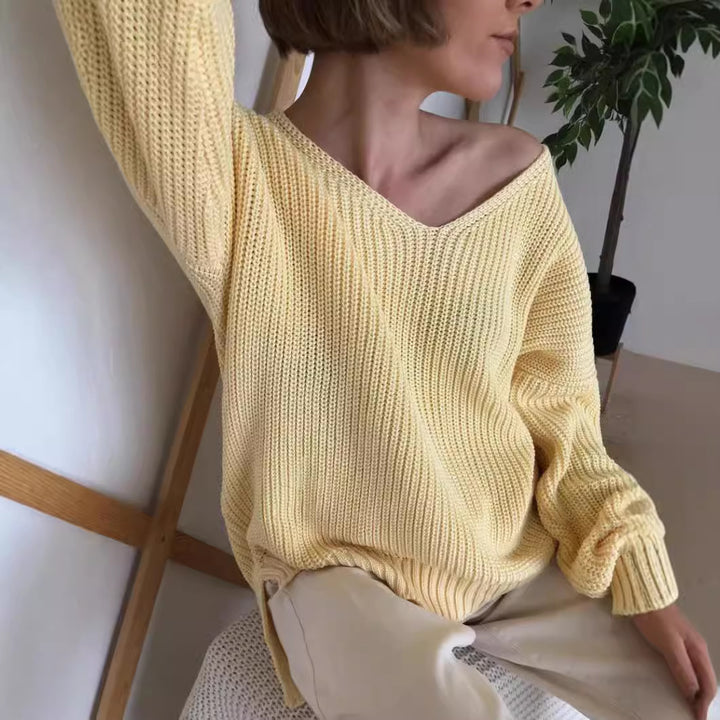 Damer oversized stickad tröja Eva Jonsson-Eva Jonsson