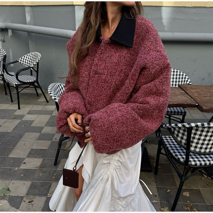 Damer oversized ulljacka Mirla-Eva Jonsson