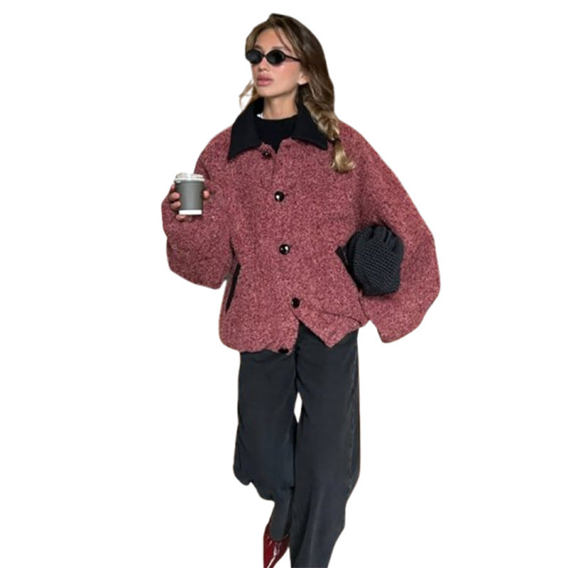 Damer oversized ulljacka Mirla-Eva Jonsson