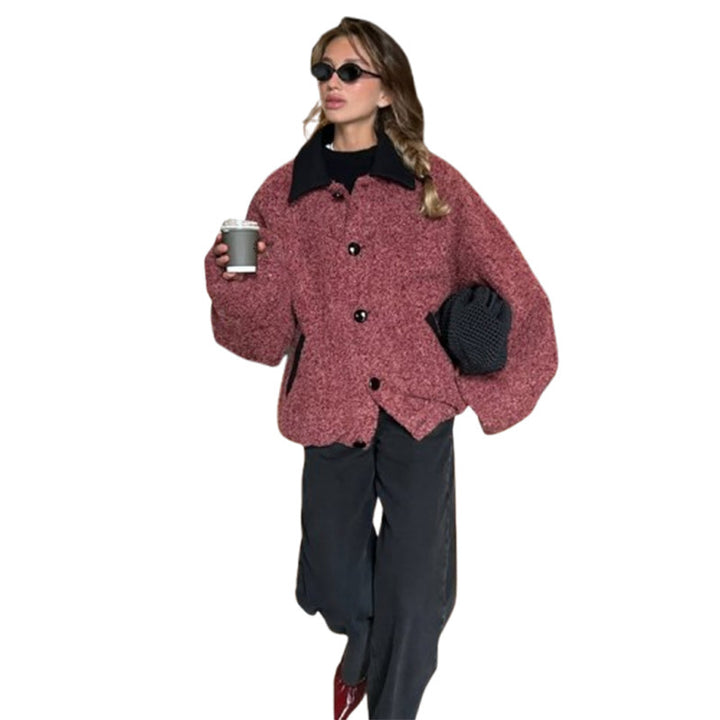 Damer oversized ulljacka Mirla-Eva Jonsson