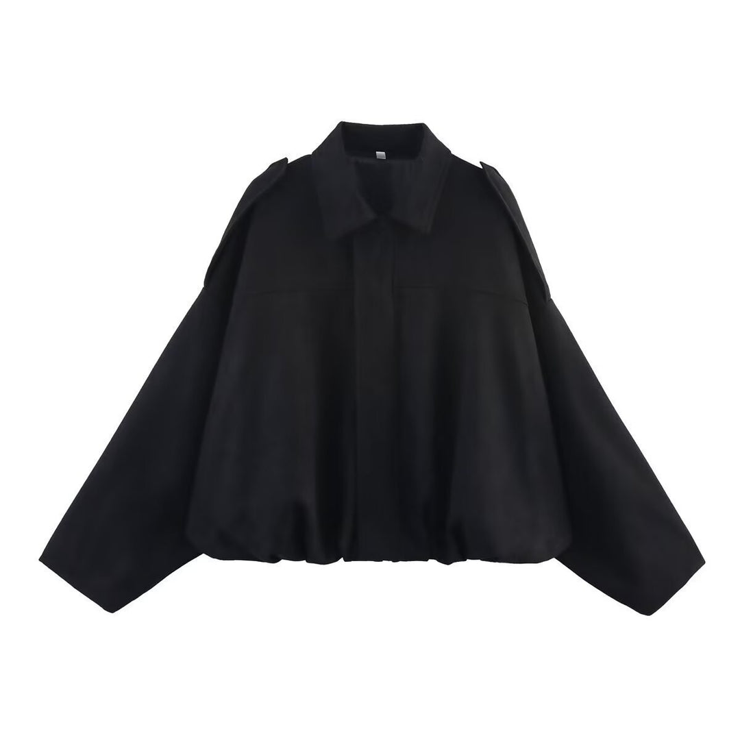 Damer oversized utomhusjacka i mjuk mikrofiber Mirla-Eva Jonsson