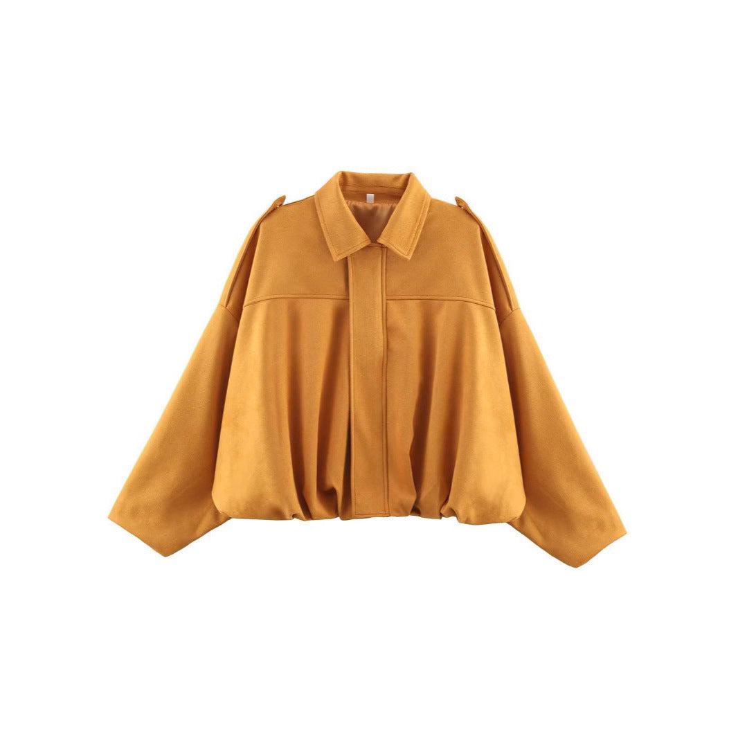 Damer oversized utomhusjacka i mjuk mikrofiber Mirla-Eva Jonsson