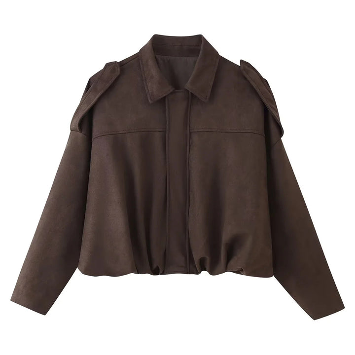 Damer pilotjacka med trendig oversized-snitt och förstorade axlar Mirla-Eva Jonsson