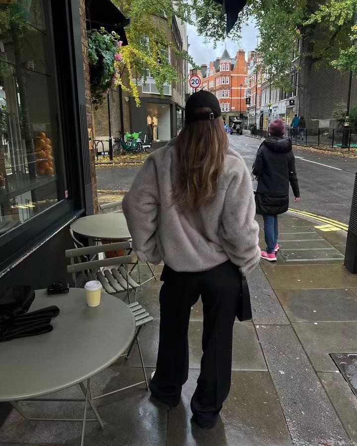 Damer plaggjacka med lyxig oversized passform Mirla-Eva Jonsson