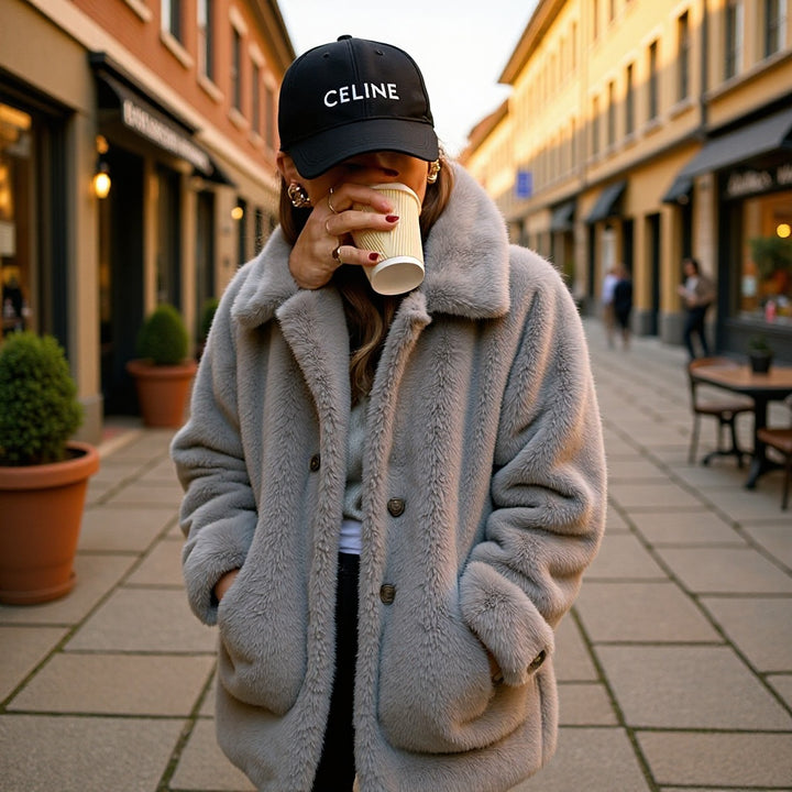 Damer plaggjacka med lyxig oversized passform Mirla-Eva Jonsson