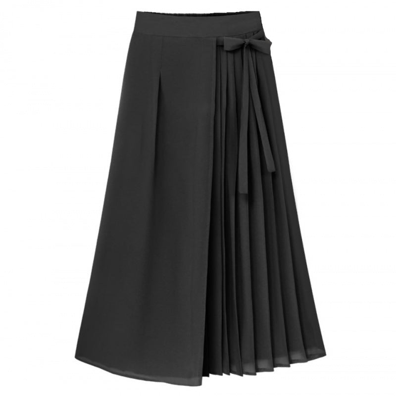 Damer plissé kjol med midjeband och elegant drapering Mirla-Eva Jonsson