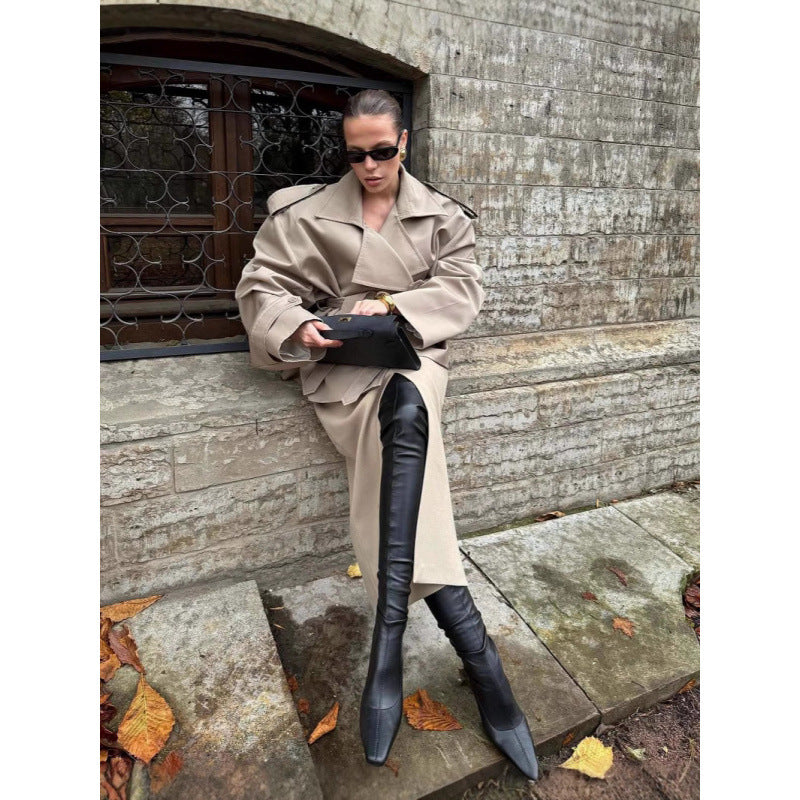 Damer plus size trench coat Mirla-Eva Jonsson