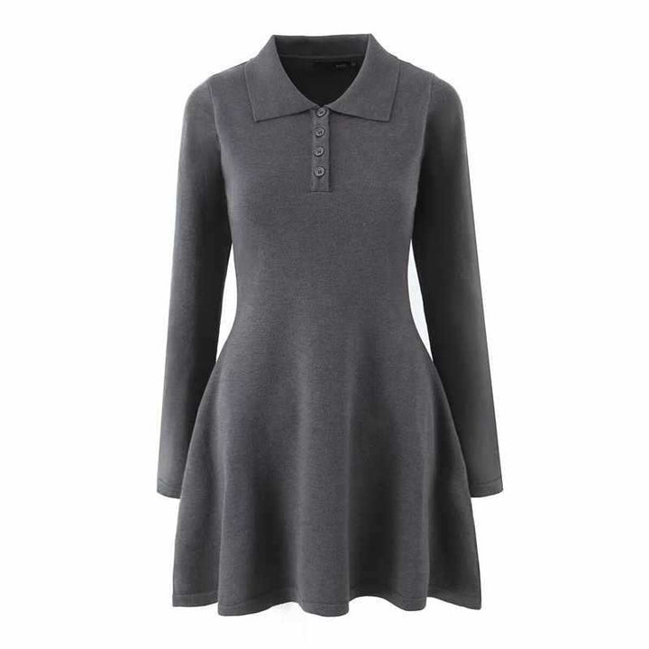 Damer polo-klänning med långa ärmar Mirla-Eva Jonsson