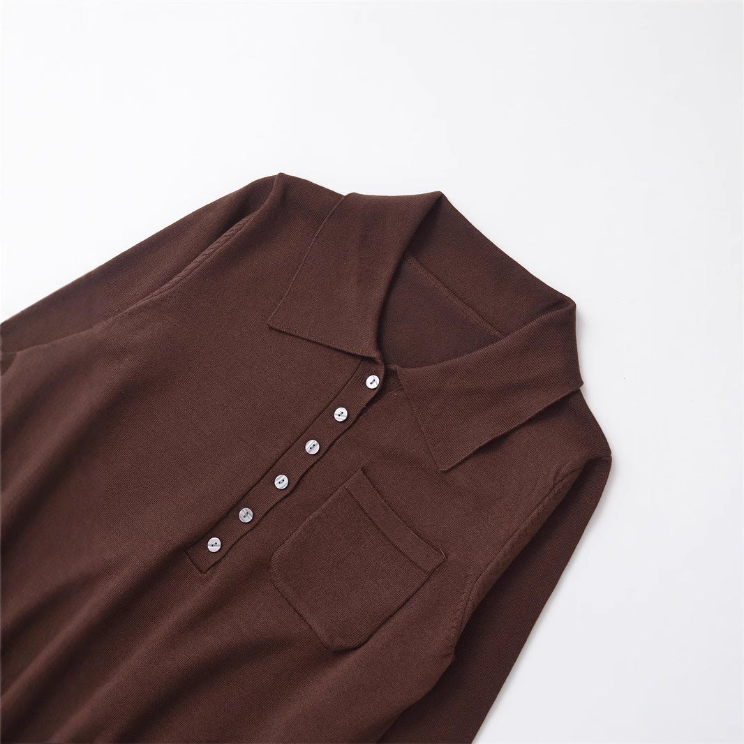 Damer poloshirt med knapplist och bröstficka Mirla-Eva Jonsson