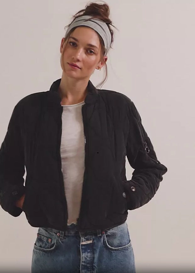 Damer quiltad bomberjacka Mirla-Eva Jonsson