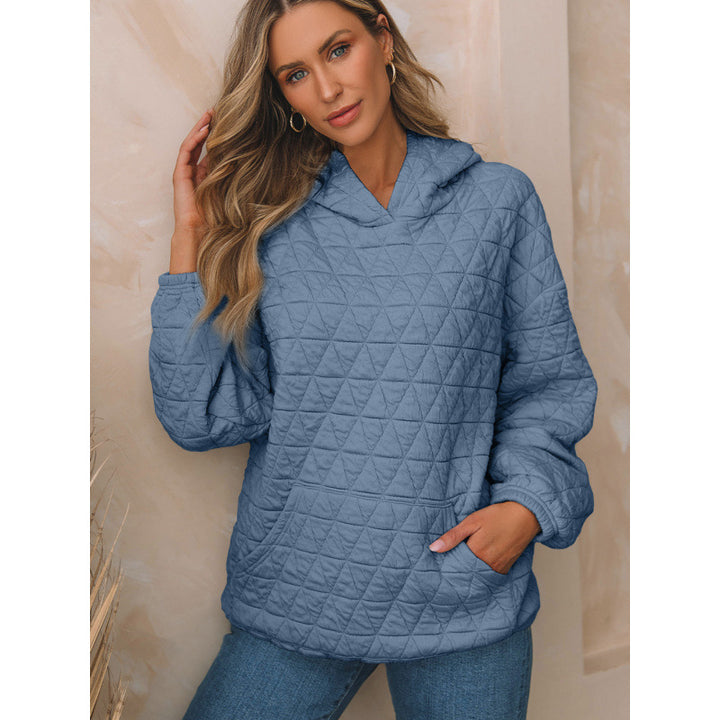 Damer quiltad hoodie med praktiska fickor Eva Jonsson-Eva Jonsson