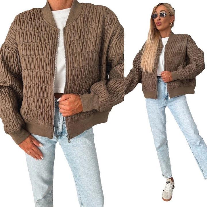 Damer quiltad jacka i sportigt elegant design med voluminösa ärmar Mirla-Eva Jonsson