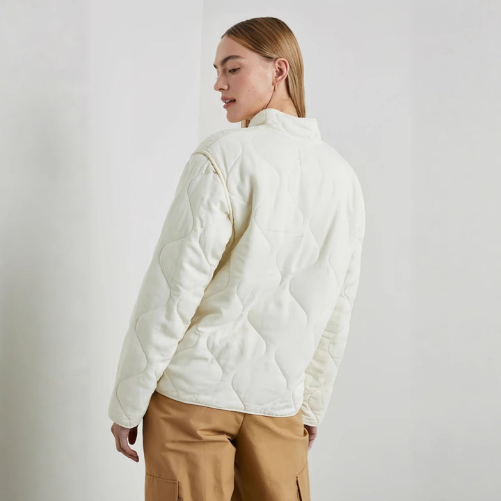 Damer quiltad oversize-jacka med hög krage och elastisk midja Mirla-Eva Jonsson