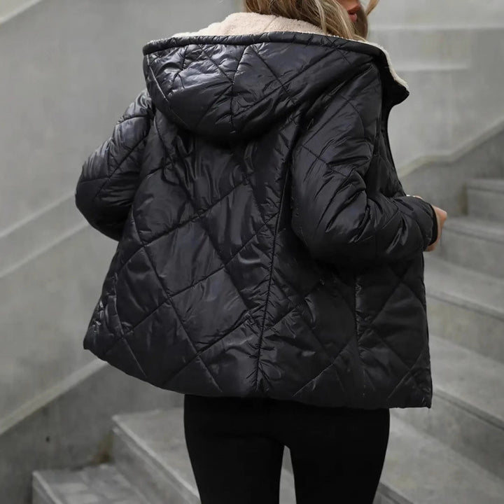 Damer quiltad vinterjacka med mysigt fleece Eva Jonsson-Eva Jonsson
