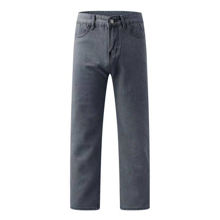 Damer rak skurna jeans med hög midja och klassiska detaljer Mirla-Eva Jonsson