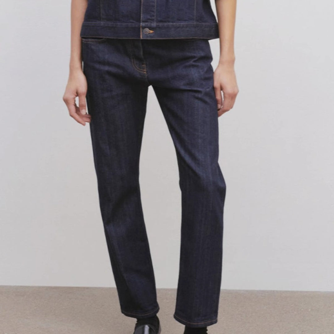 Damer raka jeans med hög midja Mirla-Eva Jonsson