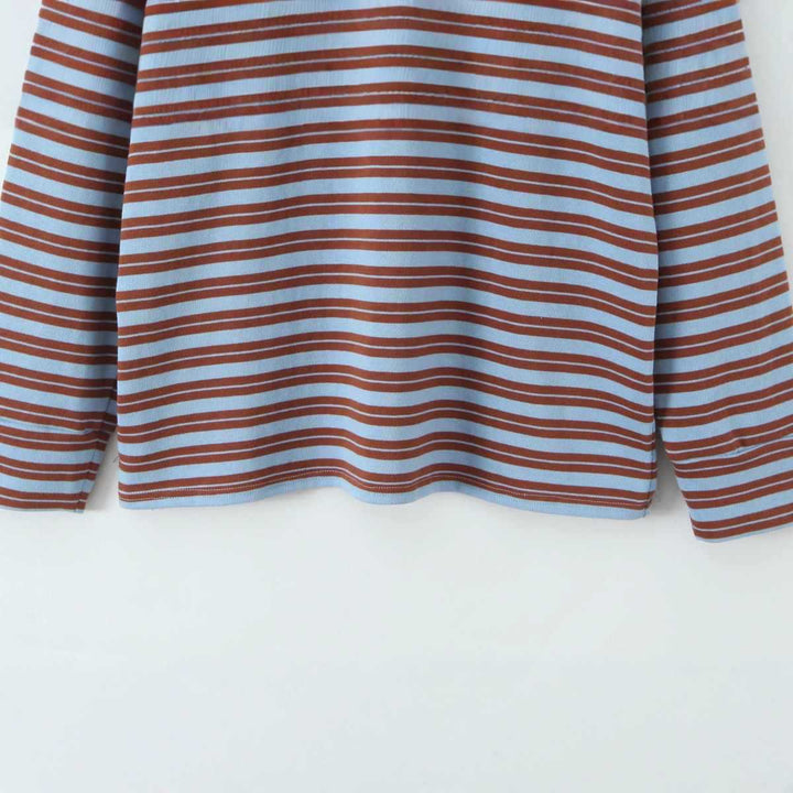 Damer randig Longsleeve Poloshirt Eva Jonsson-Eva Jonsson