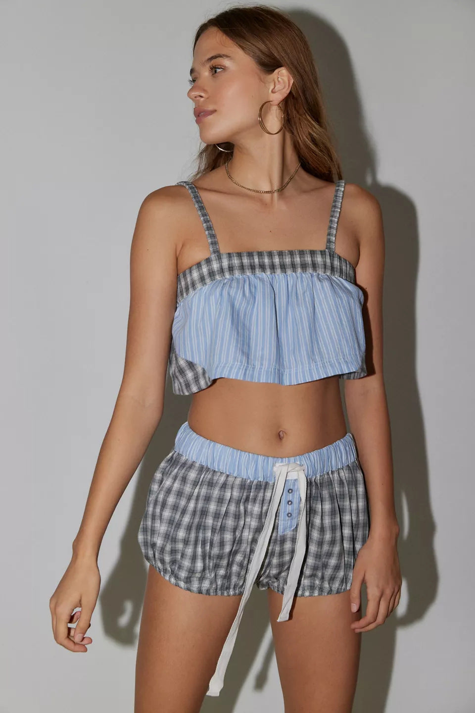 Damer randigt loungewear-set Eva Jonsson-Eva Jonsson