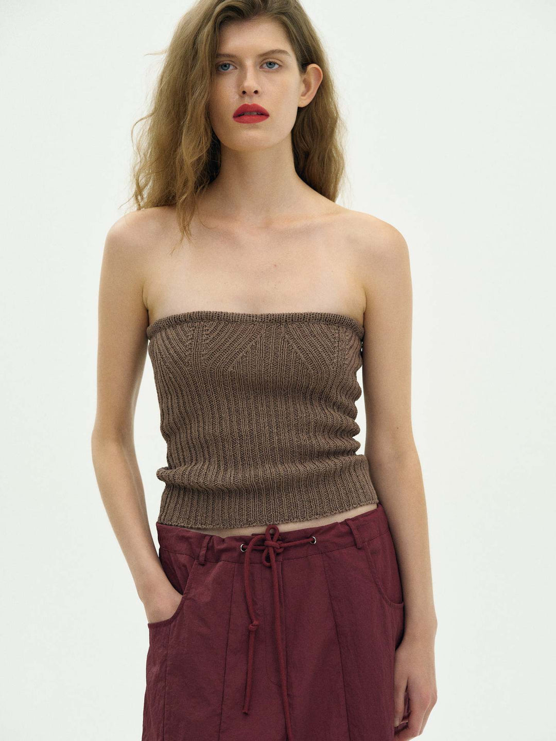 Damer ribbstick bandeau topp Mirla-Eva Jonsson