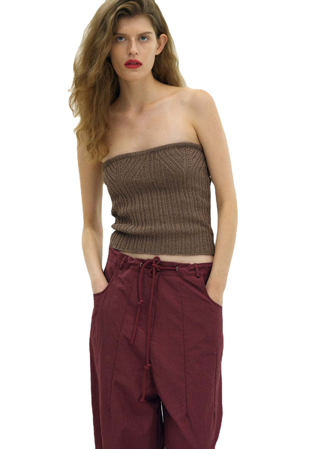 Damer ribbstick bandeau topp Mirla-Eva Jonsson