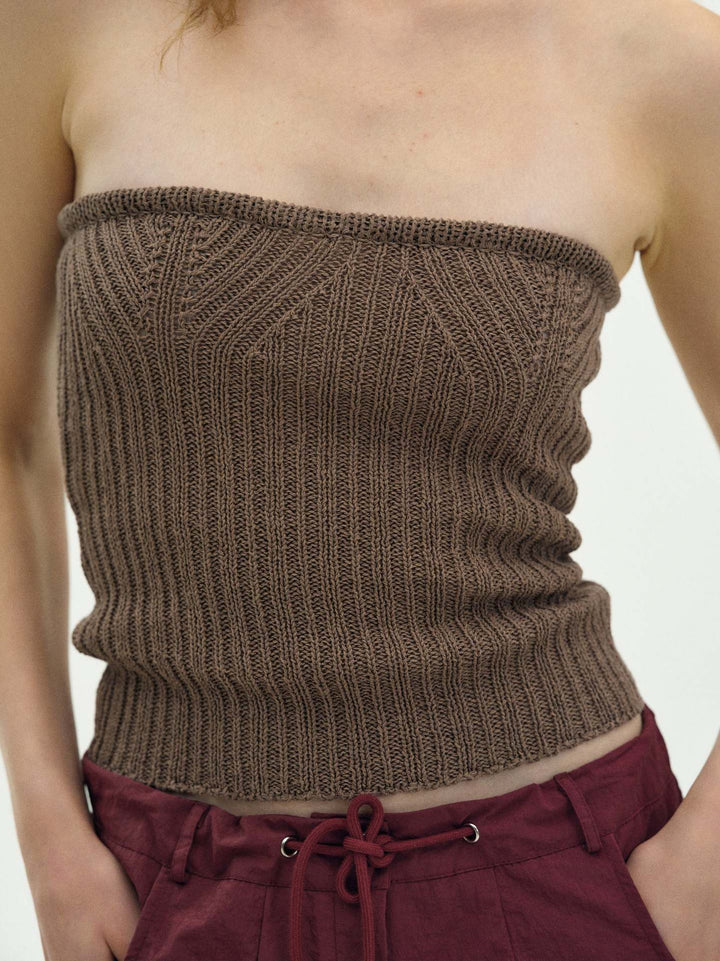 Damer ribbstick bandeau topp Mirla-Eva Jonsson