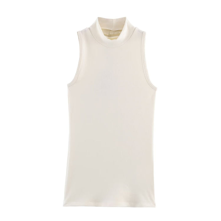 Damer rullkrage-tanktop i mjukt stretchmaterial Mirla-Eva Jonsson