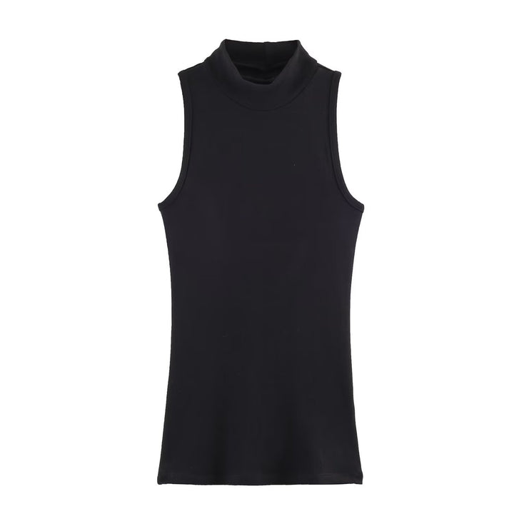 Damer rullkrage-tanktop i mjukt stretchmaterial Mirla-Eva Jonsson