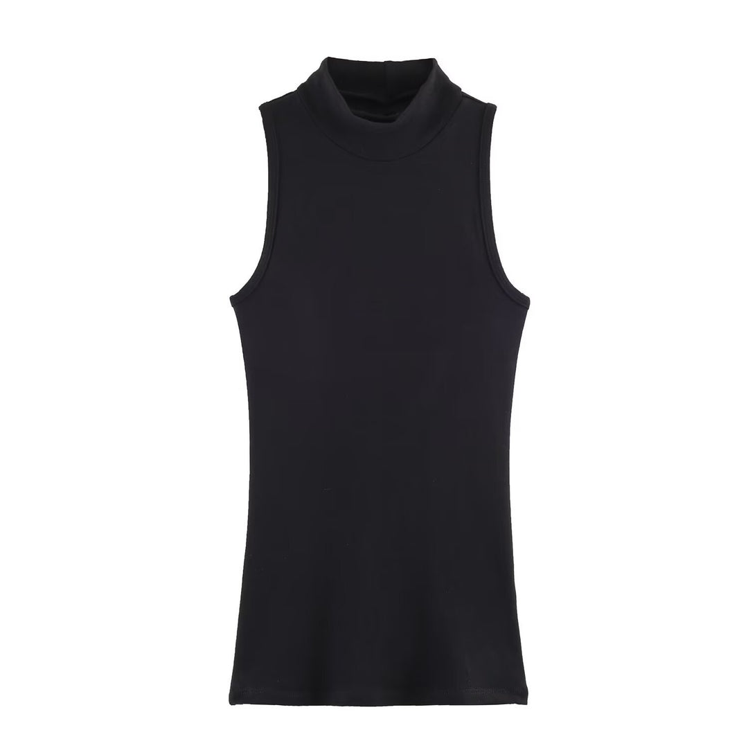 Damer rullkrage-tanktop i mjukt stretchmaterial Mirla-Eva Jonsson