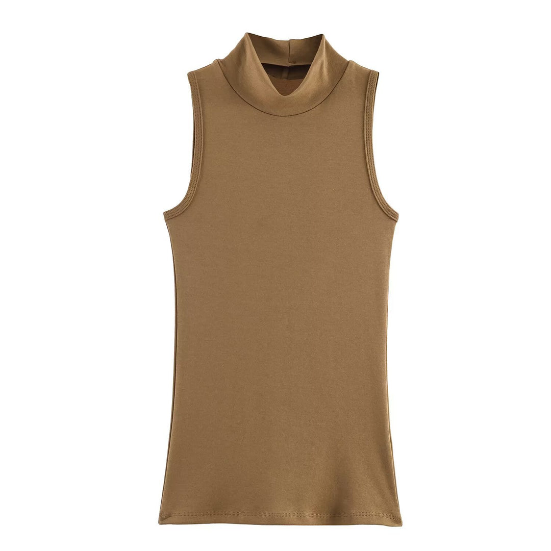 Damer rullkrage-tanktop i mjukt stretchmaterial Mirla-Eva Jonsson
