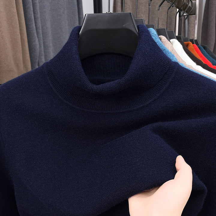 Damer rullkragepullover i fin bomullsblandning Mirla-Eva Jonsson