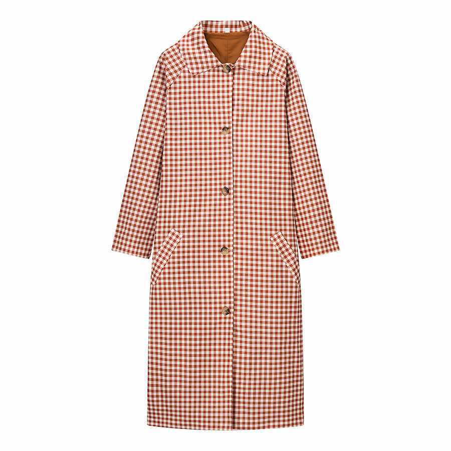 Damer rutig trenchcoat Mirla-Eva Jonsson
