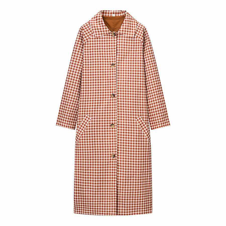 Damer rutig trenchcoat Mirla-Eva Jonsson