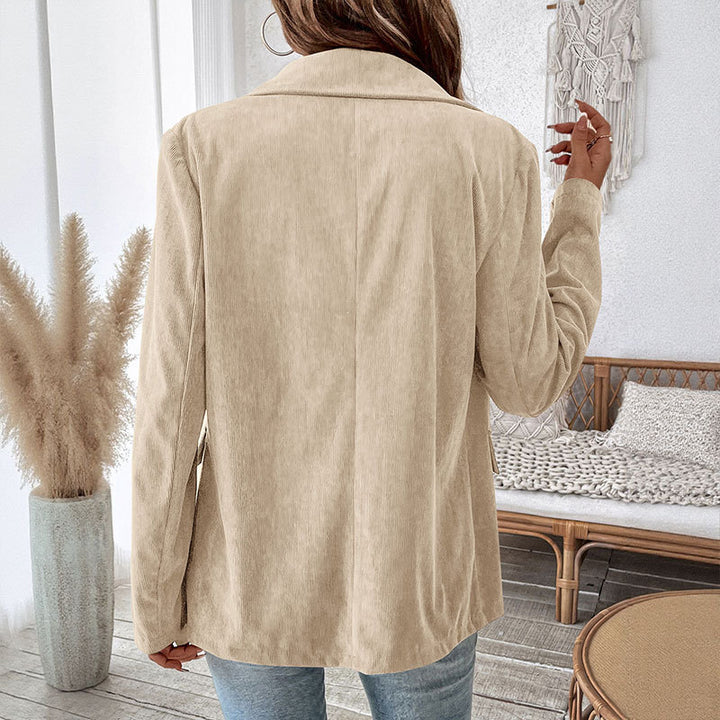 Damer sammetsblazer med dubbel knappslå och elegant skärning Eva Jonsson-Eva Jonsson