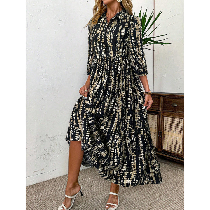 Damer skjortklänning med raffinerade volangdetaljer och asymmetrisk kant Eva Jonsson-Eva Jonsson