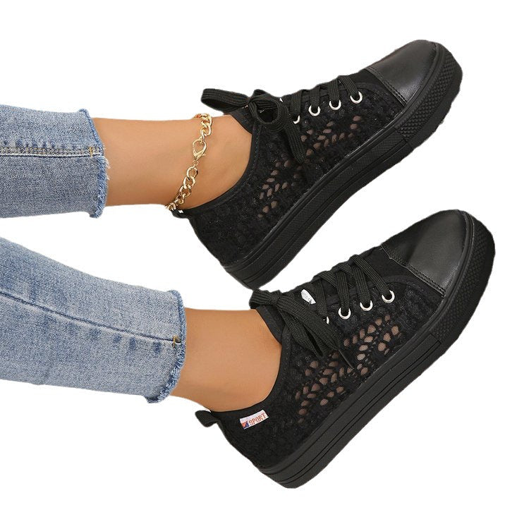 Damer sneakers med andningsbart nätovanför och halkfri sula Mirla-Eva Jonsson
