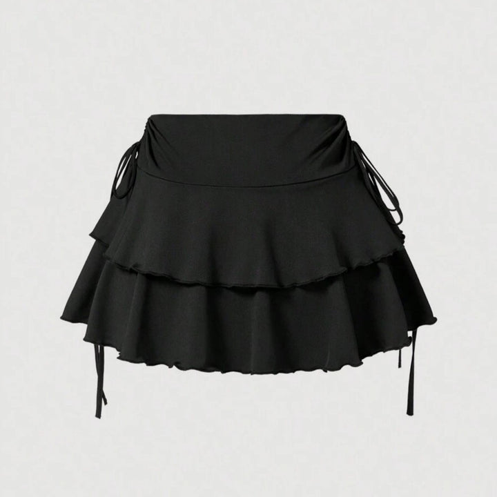 Damer somrigt crop-top och mini-kjol set Mirla-Eva Jonsson