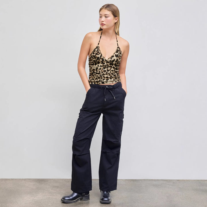 Damer spaghettibandströja i leopardsmönster Mirla-Eva Jonsson