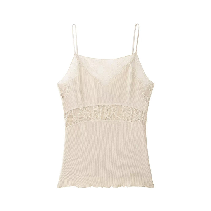 Damer spets-camisole med utarbetad design och justerbara axelband Mirla-Eva Jonsson