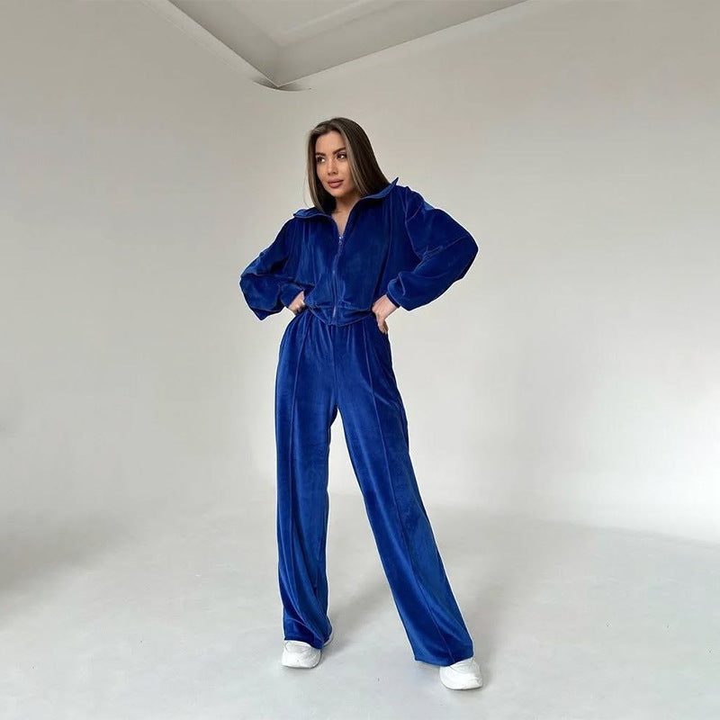Damer sportig fleece-träningsöverall Mirla-Eva Jonsson