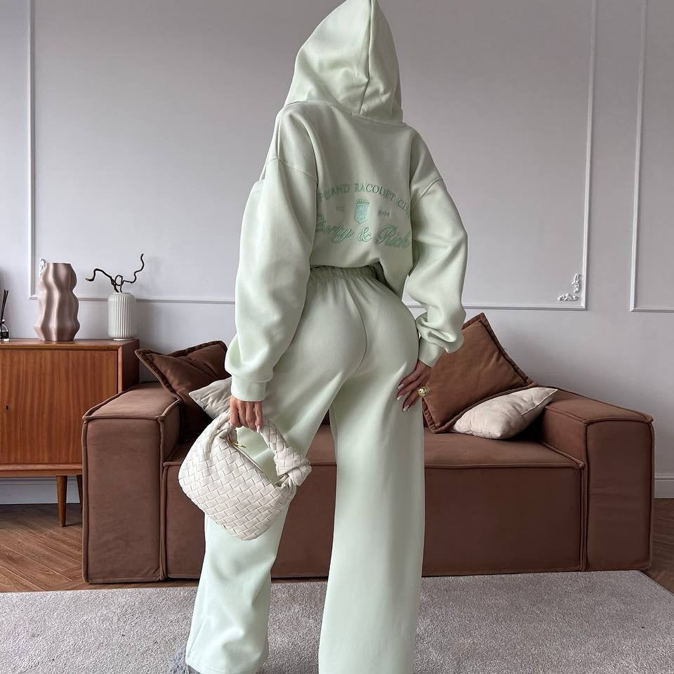 Damer sportig hoodie med broderad logotyp Mirla-Eva Jonsson