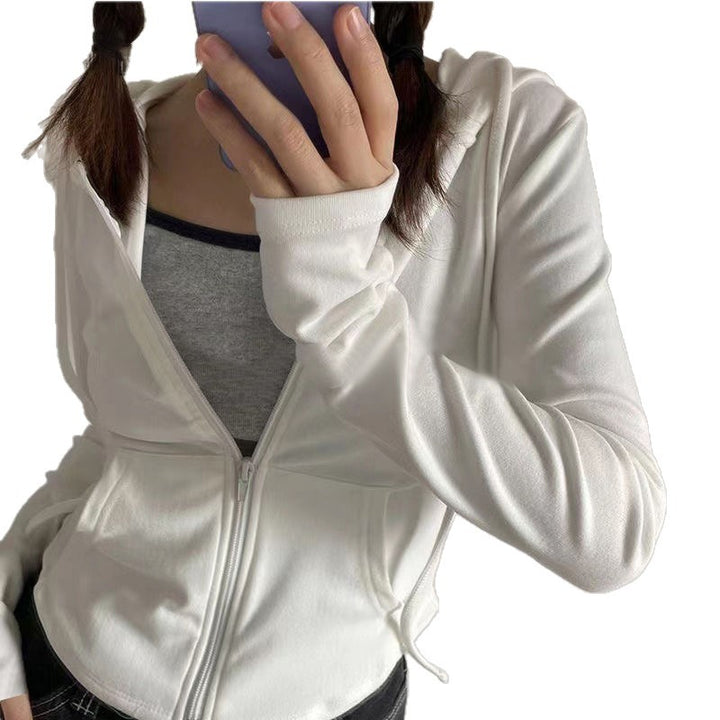 Damer sportig hoodie med dragkedja och bekväm passform Mirla-Eva Jonsson