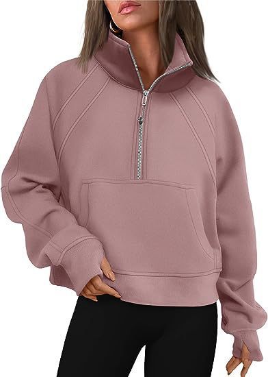 Damer sportig hoodie med kort dragkedja och praktisk känguruficka Eva Jonsson-Eva Jonsson