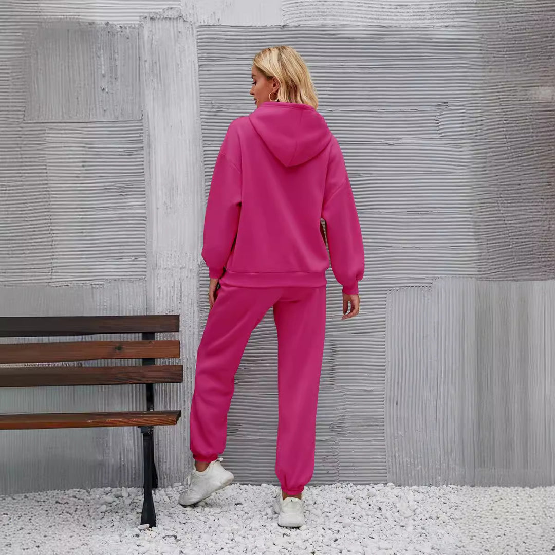 Damer sportig hoodie och joggingbyxor i set Mirla-Eva Jonsson