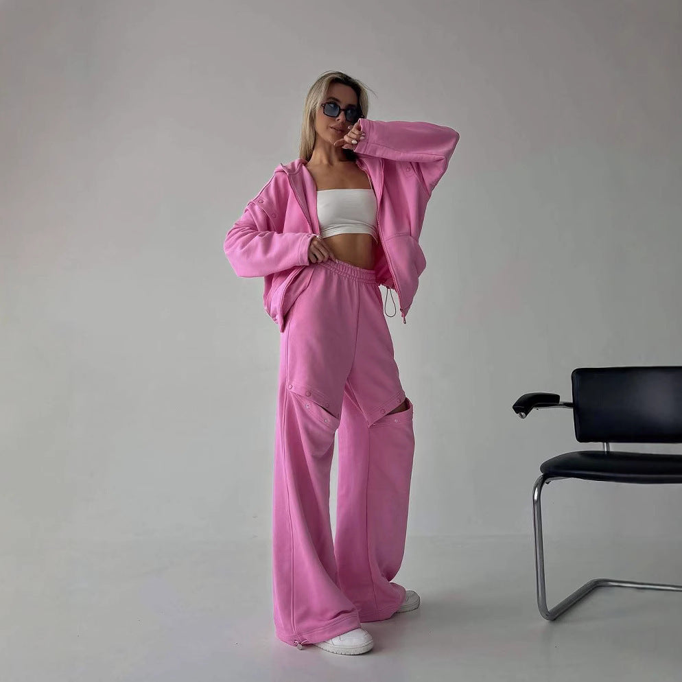 Damer sportig hoodie-set med innovativ design Mirla-Eva Jonsson