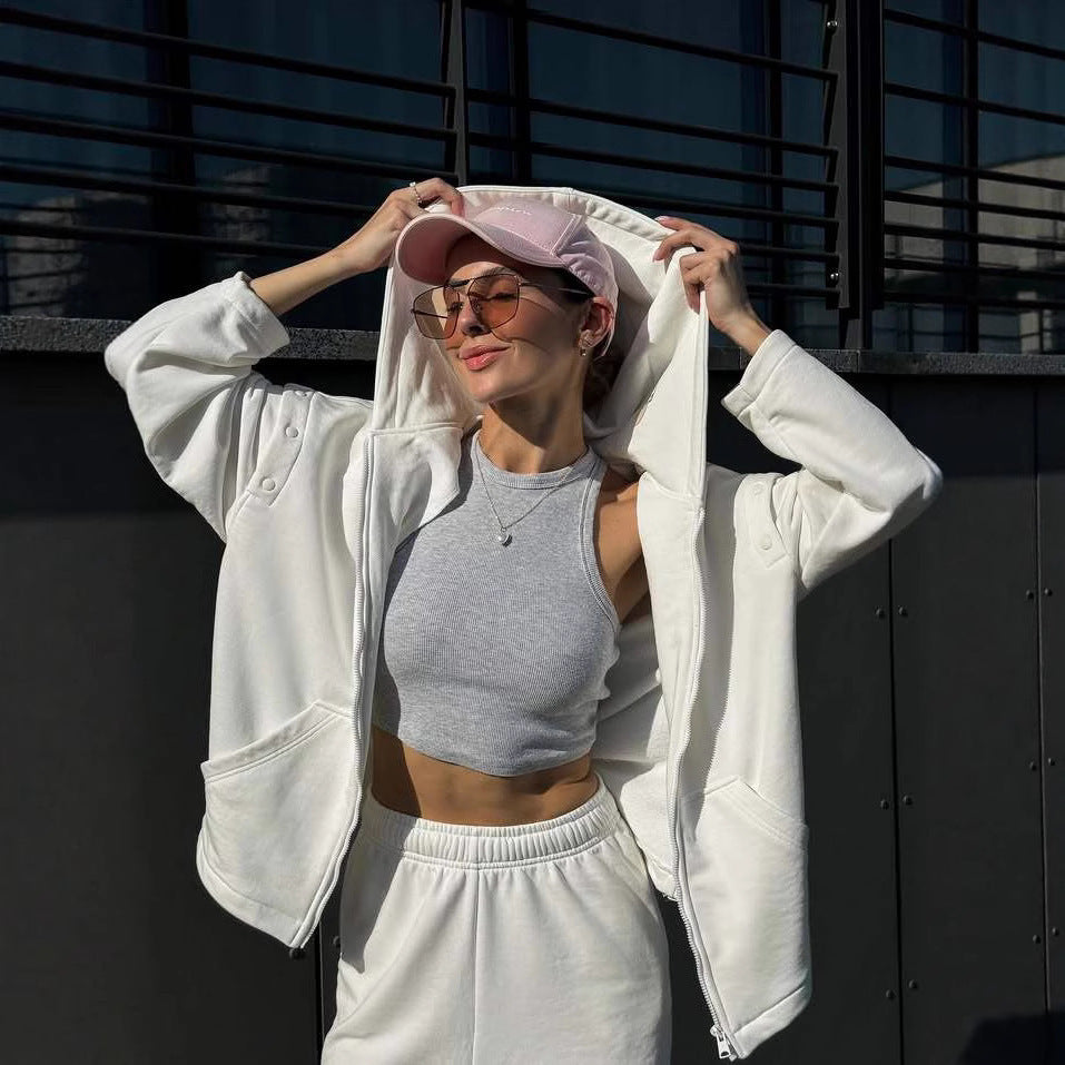 Damer sportig hoodie-set med innovativ design Mirla-Eva Jonsson