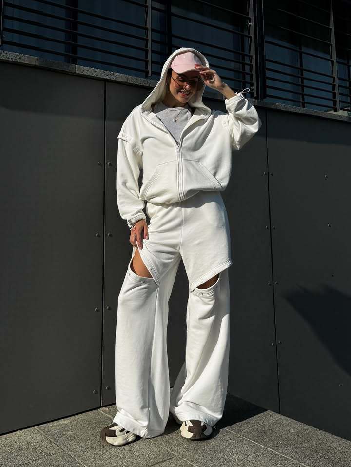 Damer sportig hoodie-set med innovativ design Mirla-Eva Jonsson