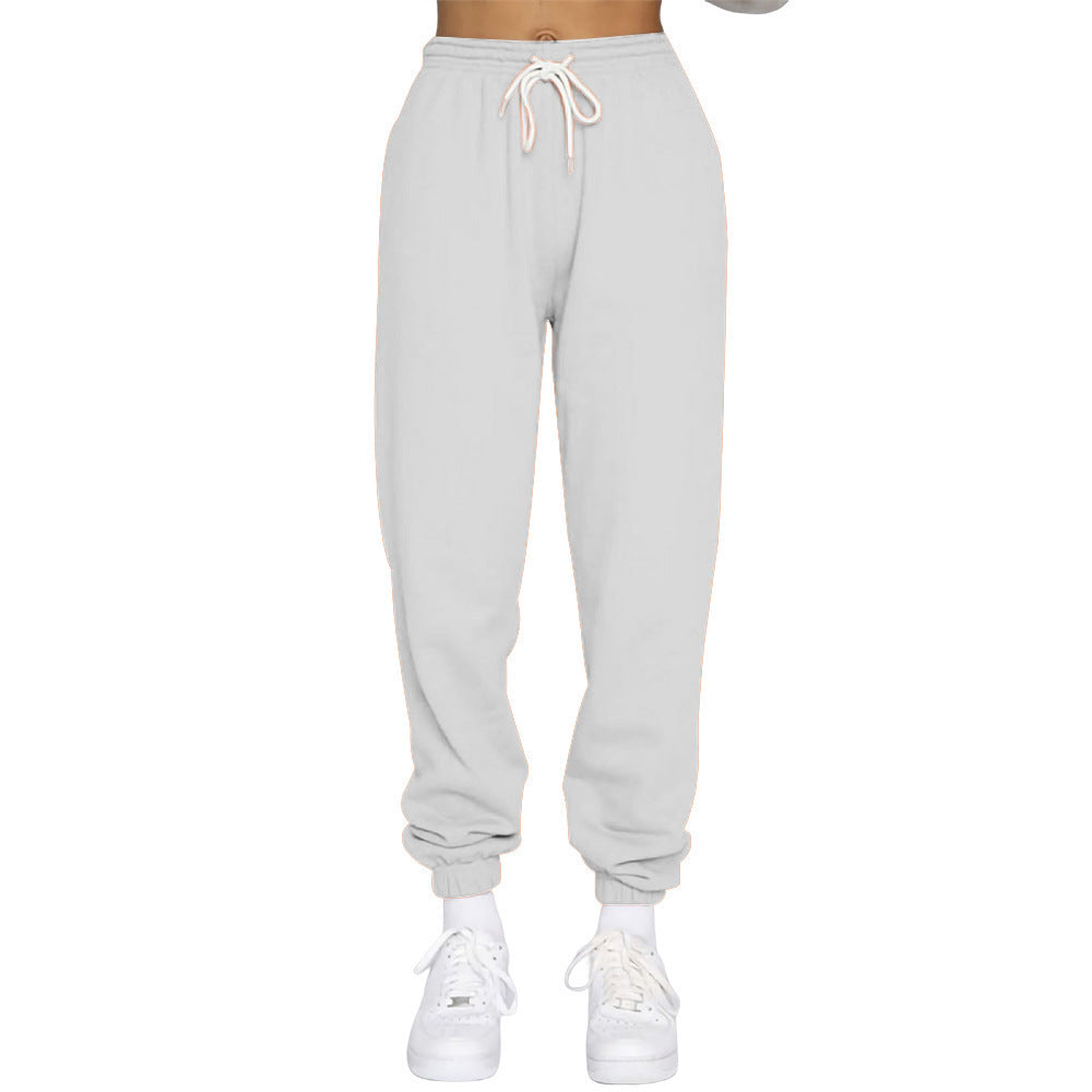 Damer sportig joggingsbyxor med hög midja och dragsko Mirla-Eva Jonsson