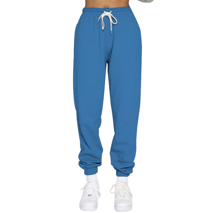 Damer sportig joggingsbyxor med hög midja och dragsko Mirla-Eva Jonsson