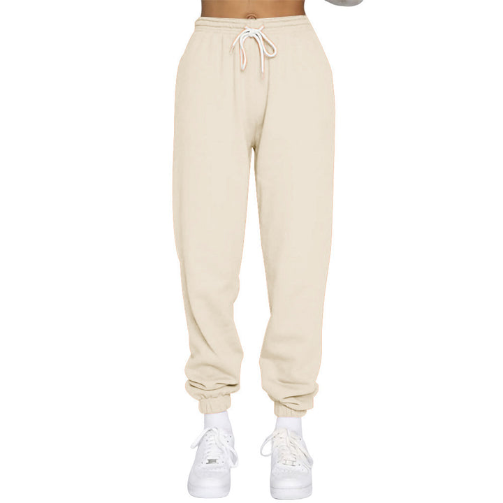 Damer sportig joggingsbyxor med hög midja och dragsko Mirla-Eva Jonsson